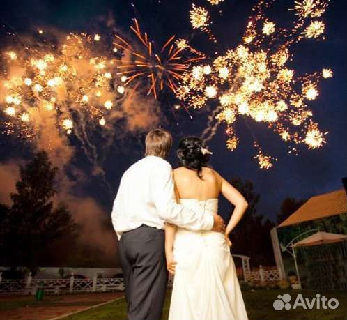 Салют на свадьбу, фейерверк на свадьбу