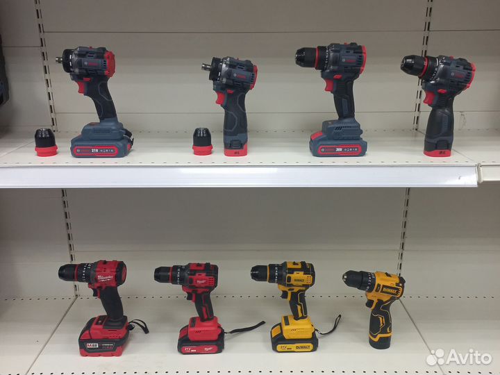 Шуруповерт Makita, Bosch, Dewalt