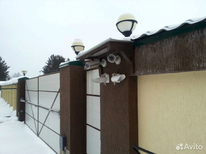 Камера видеонаблюдения уличная / установка