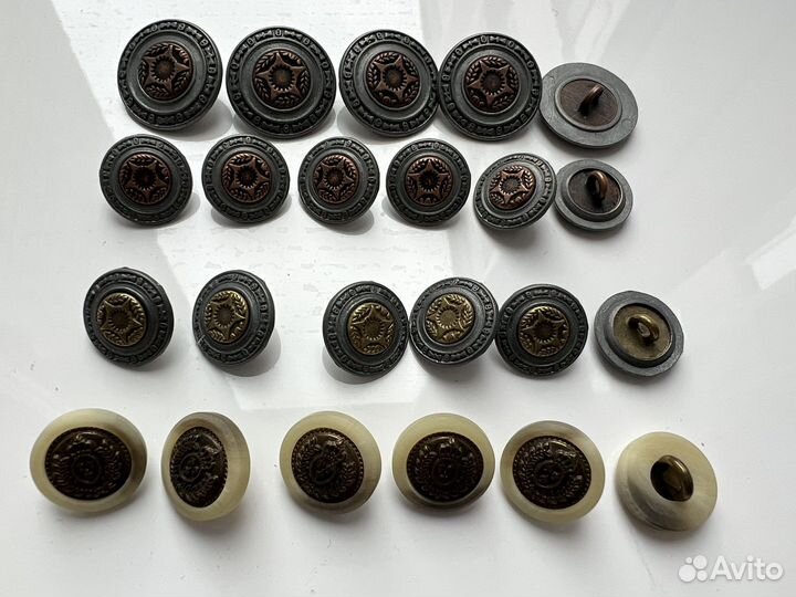 Пуговицы импортные металлические