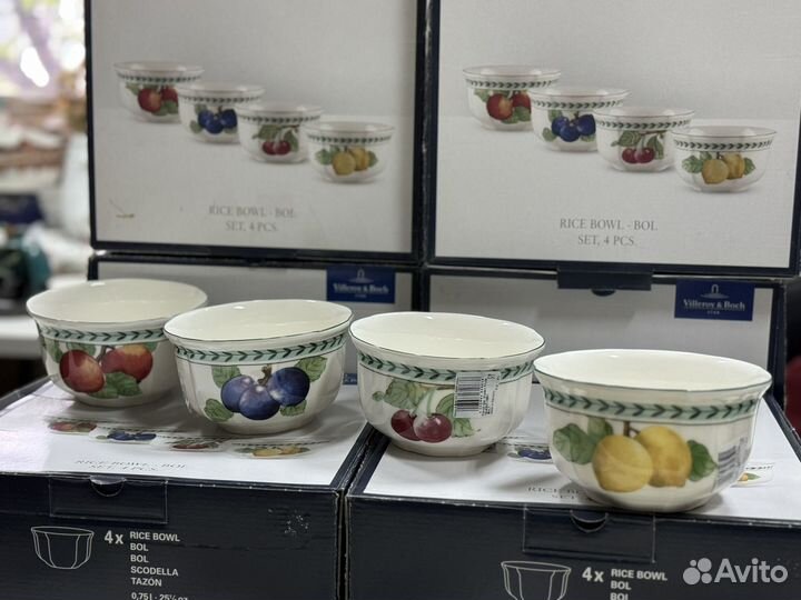 Villeroy boch french garden пиалы в наборе 4 шт