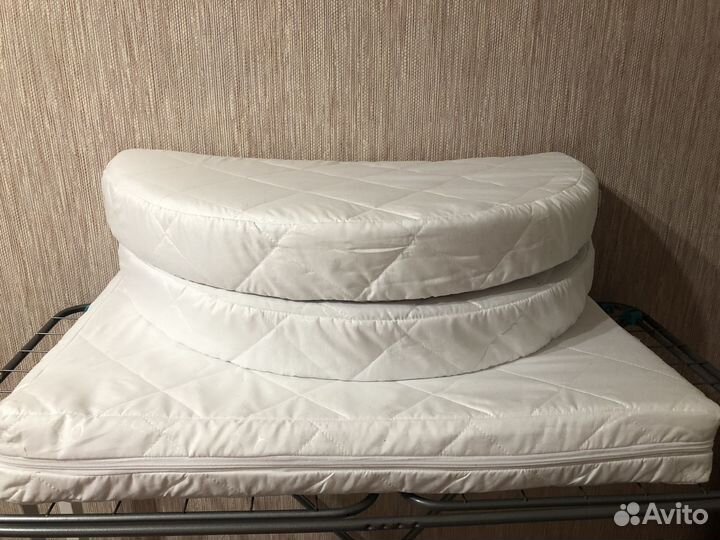 Матрас трансформер в круглую кроватку