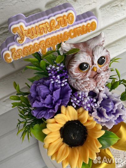Цветы Учителю, воспитателюмыло ручной работы. В
