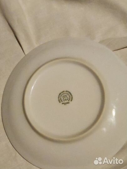 Тарелка 17 см Чехословакия inglazed