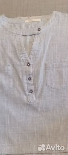 Рубашка лен+ хлопок