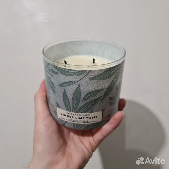 Свеча Bath and body works. Ginger lime twist