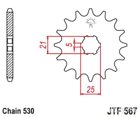 Звезда ведущая JTF567 16