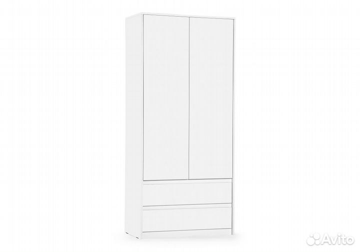 Шкаф двухдверный для одежды и белья с ящиками