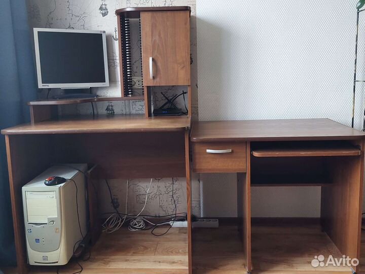 Компьютерный стол 2 в 1, б/у