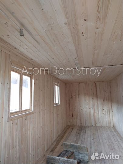 Вагончик бытовка строительная с установкой