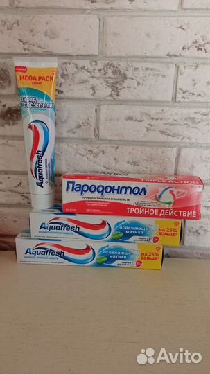 Зубная паста 4 шт за всё что на фото