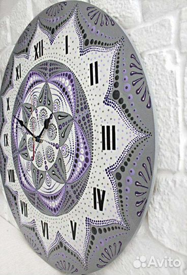 Часы настенные Мандала Ручная работа