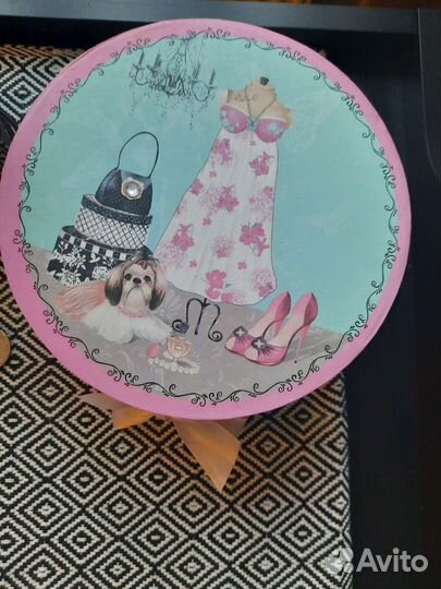 Коробка подарочная, шкатулка, круглая коробка