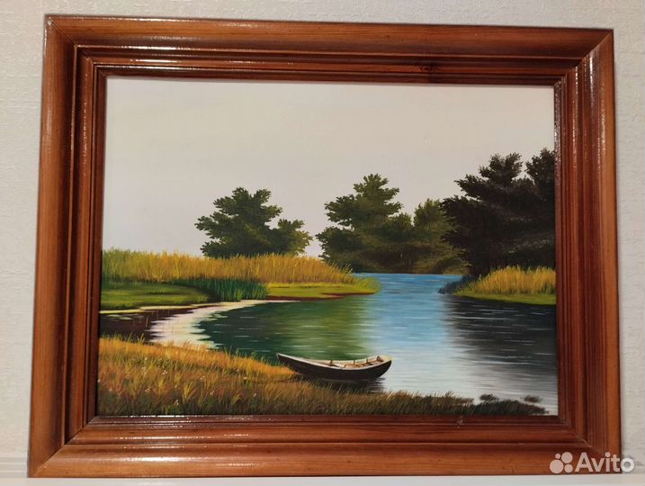 Картина маслом в раме 37*47см