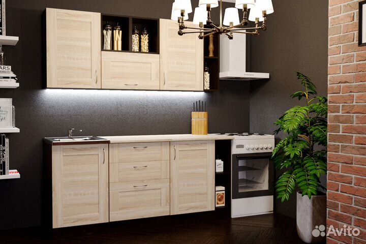 Кухонный гарнитур Томилла макси 4 1800 мм + Стол в