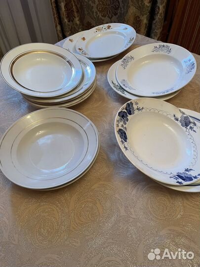 Набор тарелок, чайная пара