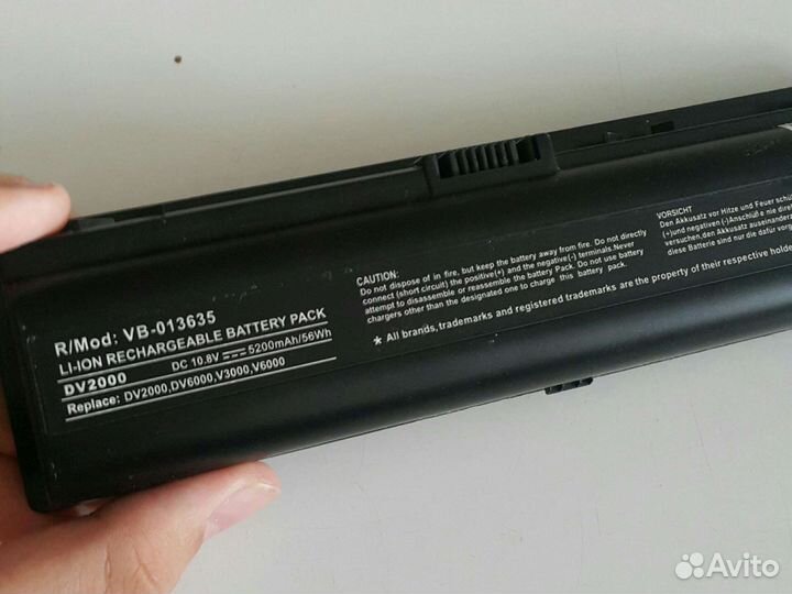 Аккумулятор для ноутбука hp
