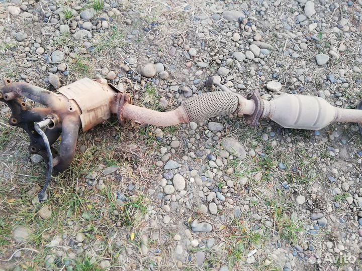 Hyundai solaris глушитель в сборе