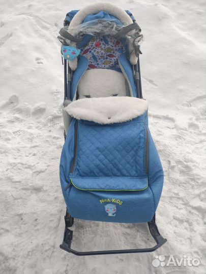 Детские санки коляска ника