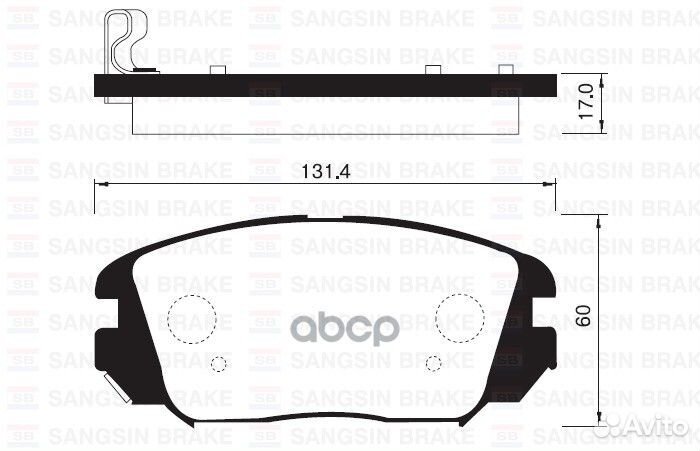 Колодки торм SP1182 Sangsin brake