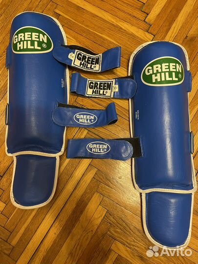 Щитки для защиты голени и стопы green hill, разм.M