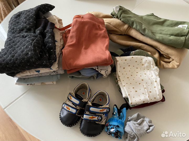 Детские вещи пакетом на мальчика 68-74