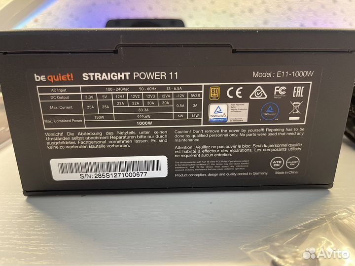Блок питания be quiet Straight Power 11 1000W