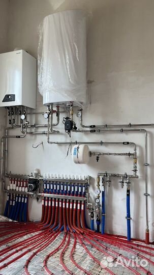 Монтаж систем отопления. Теплый пол. Водоснабжение