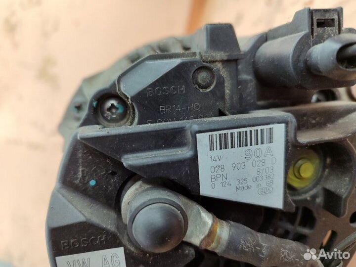 Генератор Volkswagen Golf 4 AZJ 2002