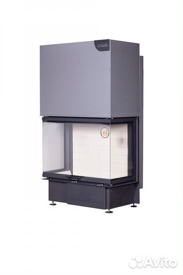 Камин Экокамин дельта 800 три стекла принтинг подо