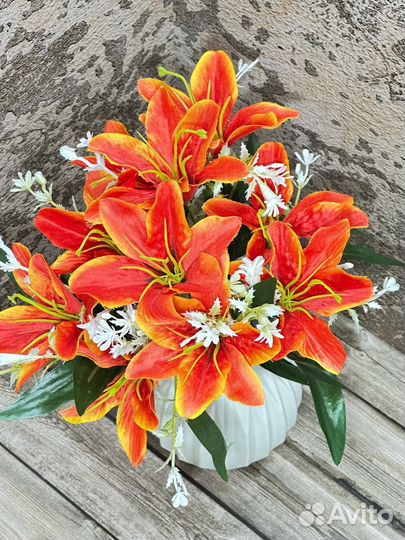 Искуственные цветы упаковка 40 штук