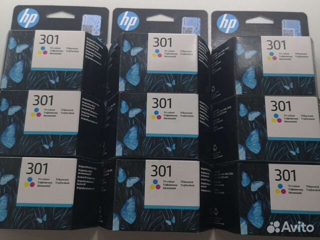 Картриджи hp 301 Tri-Colour