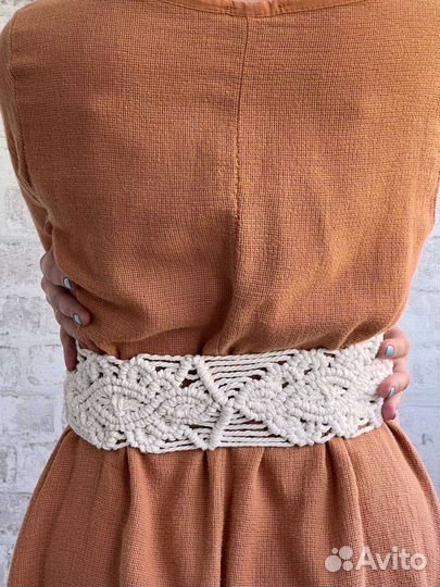 Пояс в технике макраме