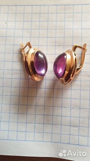 Серьги золотые 583 пробы СССР