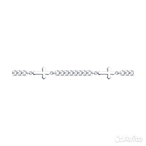 Браслет sokolov из серебра, 94050879, р.16