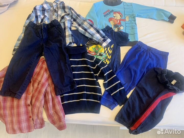 Вещи и обувь пакетом на мальчика 92 98