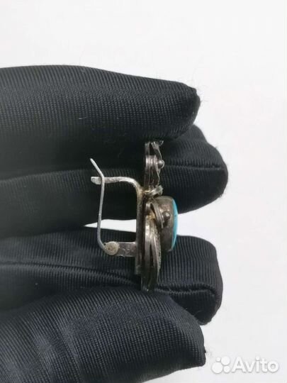 Серьги Серебро 925 пробы Винтаж ссср(Ч)