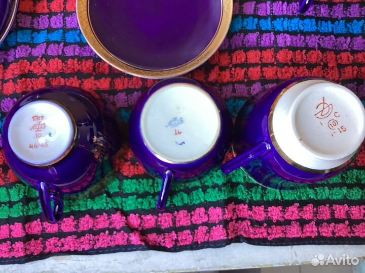 Чашки фарфоровые лфз