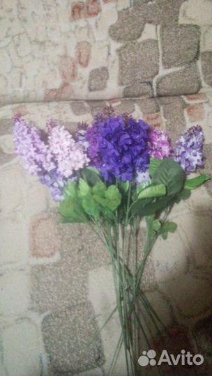 Искусственные цветы сирень