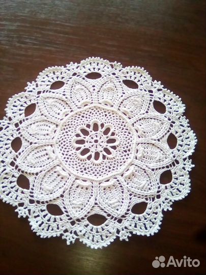 Вязаные салфетки 9 штук