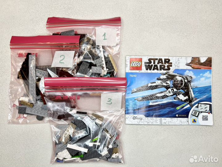 Lego Star Wars 75242 Перехватчик Сид Чёрного аса