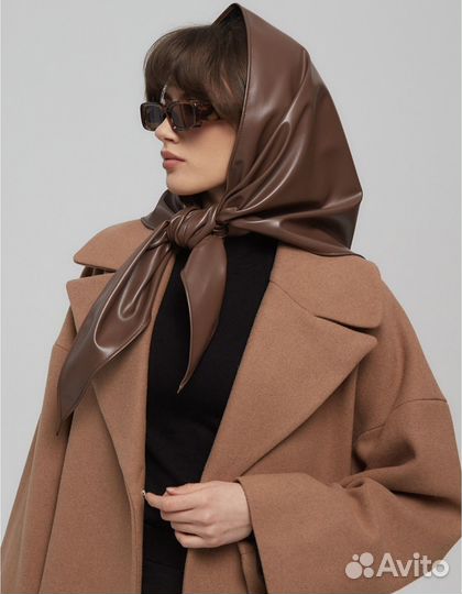 Косынка платок кожаный