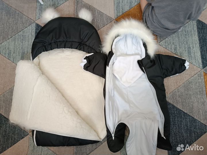 Конверт на выписку зимний для мальчика