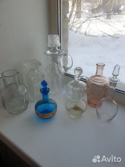 Штофы и графины СССР хрусталь