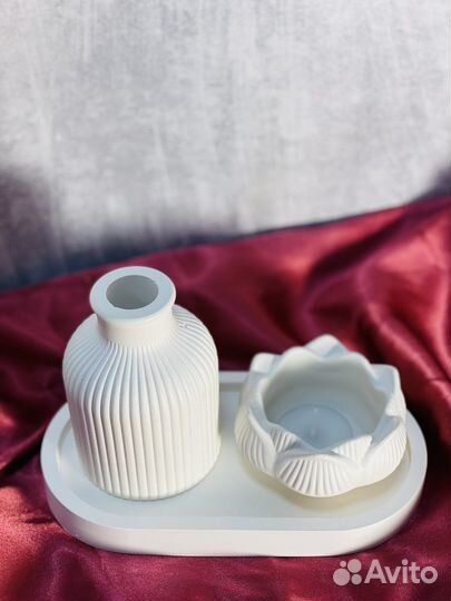 Ваза из гипса