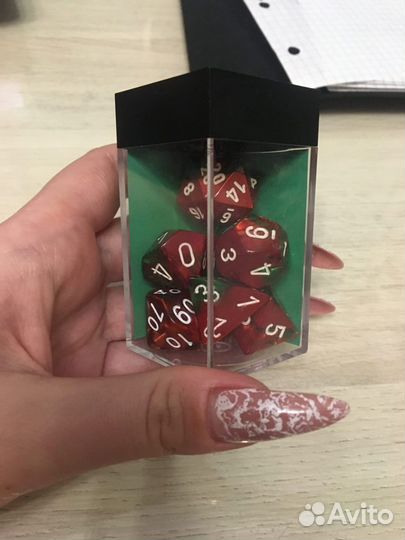 Дайсы (кубики) для настольной игры D&D - Chessex