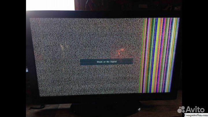Ремонт телевизоров матриц экрана полосы на экране