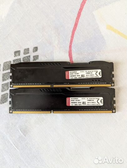 8 Гб HyperX Fury DDR3 2x4 Гб