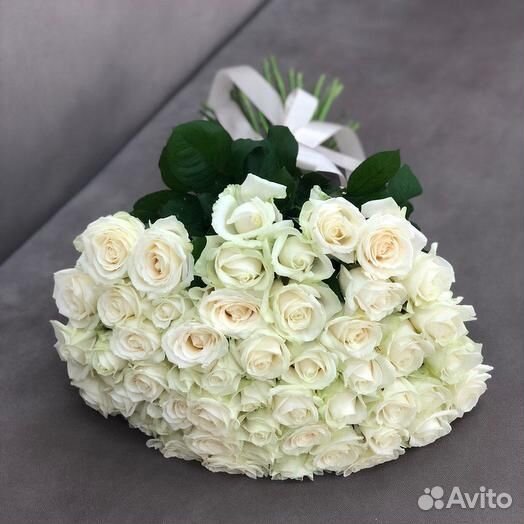 Розы белые Букет цветов