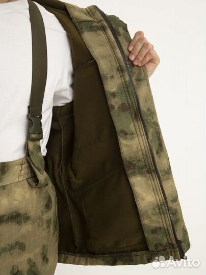 Костюм демисезонный Горка-8 на флисе (цвет Мох)